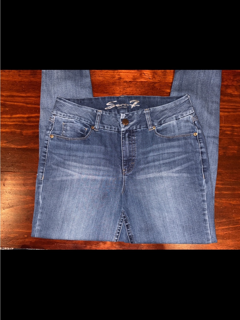 Seven7 Women’s Light Blue Stretch Skinny Jeans